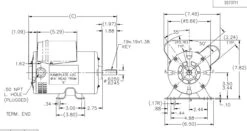 K016 Marathon 3/4 Hp (1 Speed) 115/208-230V 1800 RPM ODP 56 Frame Cap Start/Run Pressure Washer Motor -Electric Motor Warehouse Store 016 line 77862.1635263647