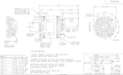 X001 Marathon 1/4 Hp 208-230V 1075 RPM (3 Speed) OPAO 48Z Frame Blower Motor -Electric Motor Warehouse Store 01 line 28900.1626975068