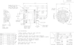 X002 Marathon 1/3 Hp 115V 1075 RPM (3 Speed) OPAO 48Z Frame Blower Motor -Electric Motor Warehouse Store 02 line 31322.1627058654