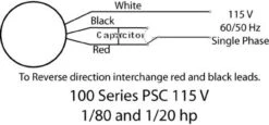 Bison 016-101-0037 Gear Motor 1/20 Hp 43 RPM 115V 60HZ. -Electric Motor Warehouse Store 100series wire diag 06913.1435082332