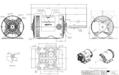 H1050RBV1 Century 1 Hp 3-phase 200-230/460V 1200 RPM OPAO 56HZ Frame Condenser Fan Motor -Electric Motor Warehouse Store 1050 line 51134.1626963779