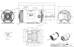 H1053RBV1 Century 1 Hp 3-phase 200-230/460V 900 RPM OPAO 56HZ Frame Condenser Fan Motor -Electric Motor Warehouse Store 1053 line 23154.1626891291