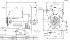 D010 Marathon 1 Hp (1 Speed) 115/208-230V 3600 RPM ODP 56 Frame Cap Start/Run Pressure Washer Motor 7 D010 Marathon 1 Hp (1 Speed) 115/208-230V 3600 RPM ODP 56 Frame Cap Start/Run Pressure Washer Motor -Electric Motor Warehouse Store 10 line 67523.1635268393