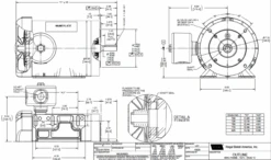 119523.00 Leeson Extreme Duck 2 Hp 1800 RPM 208-230/460V 3-Phase 56HC Frame TEFC (base) Motor -Electric Motor Warehouse Store 119523 line 89847.1689344892
