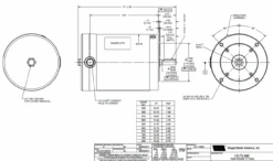 119974.00 Leeson Extreme Duck 1 Hp 1800 RPM 230/460V 3-Phase 56C Frame TENV (no Base) Motor -Electric Motor Warehouse Store 119974 line 23727.1689950200