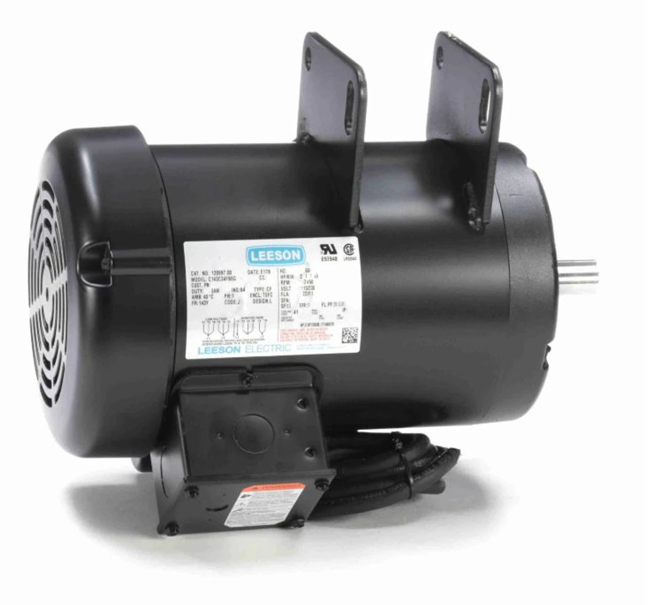 120997.00 Leeson | 2 Hp 3450 RPM Delta Unisaw Electric Motor 115/230 Volts 1 120997.00 Leeson | 2 Hp 3450 RPM Delta Unisaw Electric Motor 115/230 Volts
