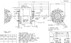 X012 Marathon 1/4 Hp 208-230V 1625 RPM OPAO 48Z Frame Condenser Fan Motor -Electric Motor Warehouse Store 12 line 27111.1624992907