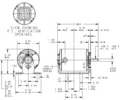 H133 Marathon 1/2 Hp (2 Speed) 230V 1800/1200 RPM ODP 56 Frame Resilient Base Blower Motor 7 H133 Marathon 1/2 Hp (2 Speed) 230V 1800/1200 RPM ODP 56 Frame Resilient Base Blower Motor -Electric Motor Warehouse Store 133 line 95852.1630515099