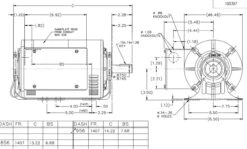 I147 Marathon 2 Hp (1 Speed) 115/208-230V 1800 RPM ODP 56H Frame Cap Start/Run Resilient Base Motor -Electric Motor Warehouse Store 147 line 34444.1632845195
