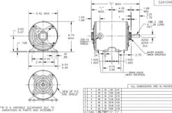 K1487 Marathon 1/3 Hp (1 Speed) 200-230/460V 1200 RPM TENV 56 Frame 3-Phase Rigid Base Motor -Electric Motor Warehouse Store 1487 line 81337.1634659090