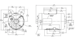 CP1502L Century 5 Hp (1 Speed) 230V 3600 RPM ODP 56HZ Frame Cap Start/Run Pressure Washer Motor -Electric Motor Warehouse Store 1502 line 25610.1635435691