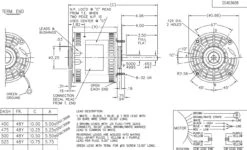 X016 Marathon 1/2 Hp 115V 1625 RPM (3 Speed) OPAO 48Z Frame Blower Motor -Electric Motor Warehouse Store 16 line 26222.1627312605