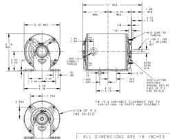 H174 Marathon 1/3 Hp (2 Speed) 115V 1800/1200 RPM ODP 56 Frame Resilient Base Blower Motor 7 H174 Marathon 1/3 Hp (2 Speed) 115V 1800/1200 RPM ODP 56 Frame Resilient Base Blower Motor -Electric Motor Warehouse Store 174 line 16828.1629807829