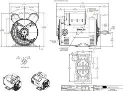 C177A Marathon 3/4 Hp 115/208-230V 1800 RPM ODP 56 Frame Cap Start/Run Motor -Electric Motor Warehouse Store 177 line 97472.1638213323