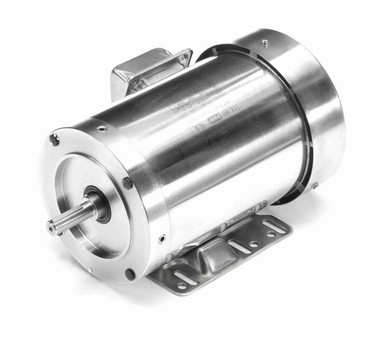 191417.00 Leeson 1 Hp 1200 RPM 208-230/460V 56HC Frame (Rigid Base) TEFC 3-Phase All-Stainless Wash-Down Motor 2 191417.00 Leeson 1 Hp 1200 RPM 208-230/460V 56HC Frame (Rigid Base) TEFC 3-Phase All-Stainless Wash-Down Motor - Image 2