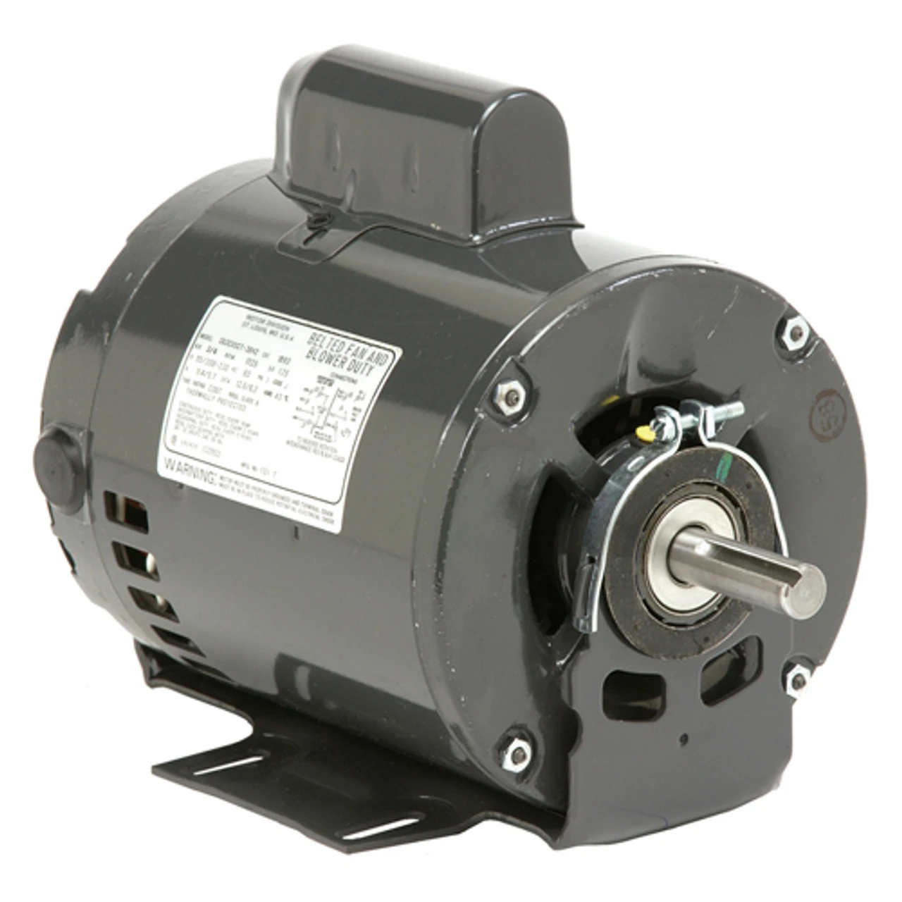 430 Nidec 3/4 Hp 3600 RPM 115/208-230V 5.6" Dia. (Base) 1-Speed ODP Belt Drive Motor 1 430 Nidec 3/4 Hp 3600 RPM 115/208-230V 5.6" Dia. (Base) 1-Speed ODP Belt Drive Motor