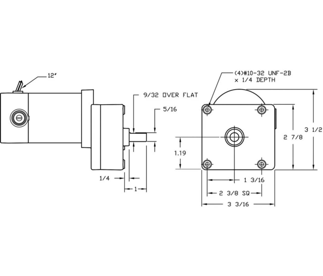 Dayton Model 1LPV9 DC Gear Motor 7 RPM 1/30 Hp 90VDC (4Z534) 2 Dayton Model 1LPV9 DC Gear Motor 7 RPM 1/30 Hp 90VDC (4Z534) - Image 2
