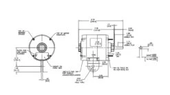 YA2020 Century 1/4 Hp (1 Speed) 115V 1800 RPM TEAO 48YZ Frame PSC Pedistal Fan Motor -Electric Motor Warehouse Store 2020 line 37285.1634831999