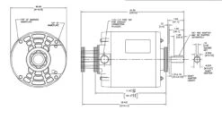AR2024 Century 1/4 Hp (1 Speed) 115V 1800 RPM ODP 48 Frame Split Phase Resilient Base Motor -Electric Motor Warehouse Store 2024 line 89961.1633631295