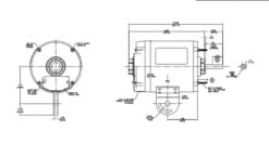 YA2030 Century 1/3 Hp (1 Speed) 115V 1800 RPM TEAO 48YZ Frame PSC Pedistal Fan Motor -Electric Motor Warehouse Store 2030 line 89601.1634845413