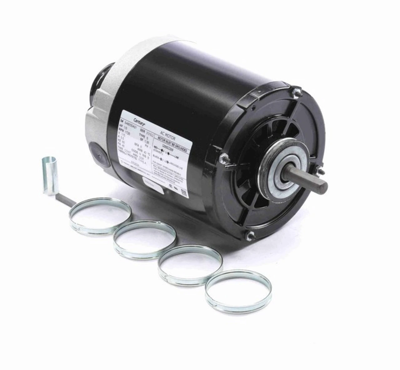 AR2034 Century 1/3 Hp (1 Speed) 115V 1800 RPM ODP 48 Frame Split Phase Resilient Base Motor 2 AR2034 Century 1/3 Hp (1 Speed) 115V 1800 RPM ODP 48 Frame Split Phase Resilient Base Motor - Image 2