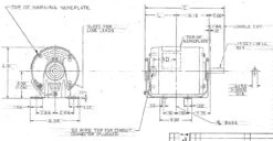 GK2054 Century 1/2 Hp (1 Speed) 115V 1800 RPM OPEN 56 Frame Resilient Base Blower Motor -Electric Motor Warehouse Store 2054 line 94044.1631288484