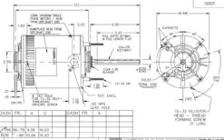 X206 Marathon 1 Hp 208-230/460V 1075 RPM OPAO (no Base) 56Z Frame Condenser Fan Motor -Electric Motor Warehouse Store 206 line 08242.1626188798