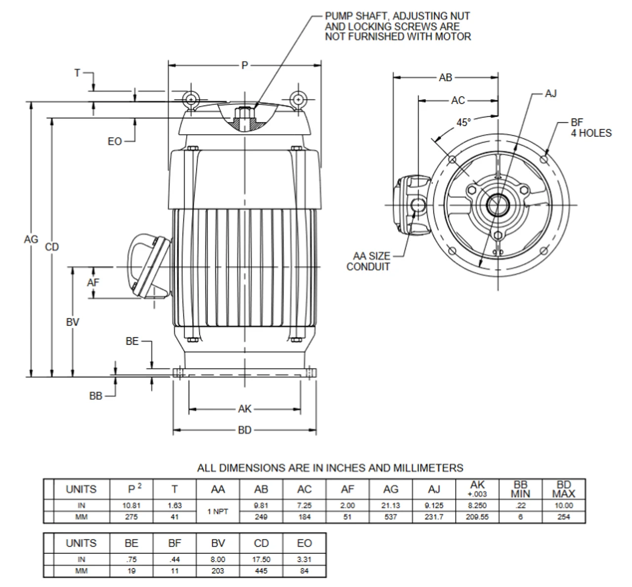 CHT10V2BLE Nidec 10 Hp 1800 RPM 230/460V 3-phase 215TP Frame TEFC Holloshaft CORRO-DUTY Motor 2 CHT10V2BLE Nidec 10 Hp 1800 RPM 230/460V 3-phase 215TP Frame TEFC Holloshaft CORRO-DUTY Motor - Image 2