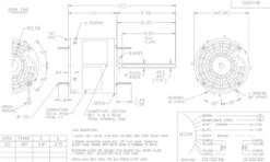 X216 Marathon 1/5 Hp (1 Speed) 208-230V 1075 RPM OPAO 48Y Frame PSC Motor -Electric Motor Warehouse Store 216 line 19636.1634758988