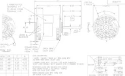 X219 Marathon 1/5 Hp 115V 1075 RPM (3 Speed) OPAO 48Z Frame Blower Motor -Electric Motor Warehouse Store 219 line 06181.1626969568