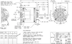 X021 Marathon 3/4 Hp 277V 1075 RPM (3 Speed) OPAO 48Z Frame Blower Motor -Electric Motor Warehouse Store 21 line 40883.1627409405