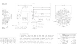 X221 Marathon 1/2 Hp 208-230V 1075 RPM OPAO 48Z Frame Condenser Fan Motor -Electric Motor Warehouse Store 221 line 03040.1625241669
