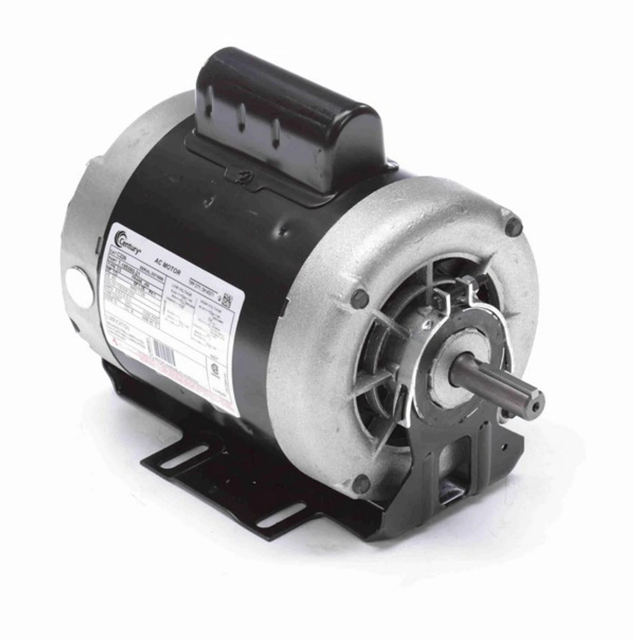 C226 Century 1/3 Hp (1 Speed) 115/208-230V 1800 RPM Open 56 Frame Cap Start Resilient Base Motor 1 C226 Century 1/3 Hp (1 Speed) 115/208-230V 1800 RPM Open 56 Frame Cap Start Resilient Base Motor