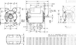 CG239 Marathon 1 1/2 Hp (1 Speed) 115/208-230V 1800 RPM ODP 56H Frame Cap Start/Run Resilient Base Motor -Electric Motor Warehouse Store 239 line 27110.1632769537