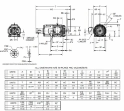 B15T2BC Nidec 15 Hp 1800 RPM 254TC (Rigid Base) 230/460V TEBC Vector-Duty 3-Phase Motor