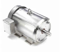 140825.00 Leeson 7 1/2 Hp 3600 RPM 230/460V 213TC Frame (Rigid Base) TEFC 3-Phase Premium-Stainless Wash-Down Motor