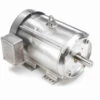 140826.00 Leeson 7 1/2 Hp 1800 RPM 230/460V 213TC Frame (Rigid Base) TEFC 3-Phase Premium-Stainless Wash-Down Motor