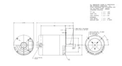 F270 Century 1/8 Hp 1200 RPM 56CZ Frame 115V ODP (No Base) Exhaust Blower Motor -Electric Motor Warehouse Store 270 line 20905.1607619926