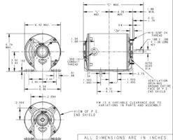 H275 Marathon 1/2 Hp (2 Speed) 230V 1800/1200 RPM ODP 56 Frame Resilient Base Blower Motor 7 H275 Marathon 1/2 Hp (2 Speed) 230V 1800/1200 RPM ODP 56 Frame Resilient Base Blower Motor -Electric Motor Warehouse Store 275 line 29822.1630514322