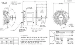 X297 Marathon 1/3 Hp 208-230V 1075 RPM TEAO Shaft Down 48Z Frame Condenser Fan Motor 5 X297 Marathon 1/3 Hp 208-230V 1075 RPM TEAO Shaft Down 48Z Frame Condenser Fan Motor -Electric Motor Warehouse Store 297 line 95781.1625673715