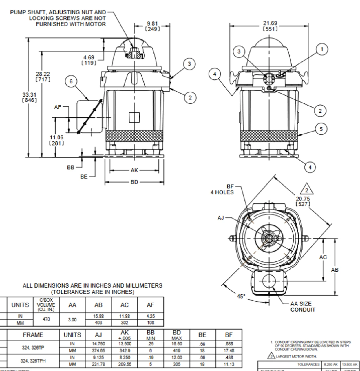 HO40P2BLF Nidec 40 Hp 1800 RPM 230/460V 3-phase 324TPH Frame Vertical Holloshaft Motor 2 HO40P2BLF Nidec 40 Hp 1800 RPM 230/460V 3-phase 324TPH Frame Vertical Holloshaft Motor - Image 2