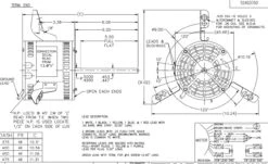 X035 Marathon 1/3 Hp 115V 1075 RPM (4 Speed) OPAO 48Z Frame Torsion Flex Blower Motor -Electric Motor Warehouse Store 35 line 58330.1627580985