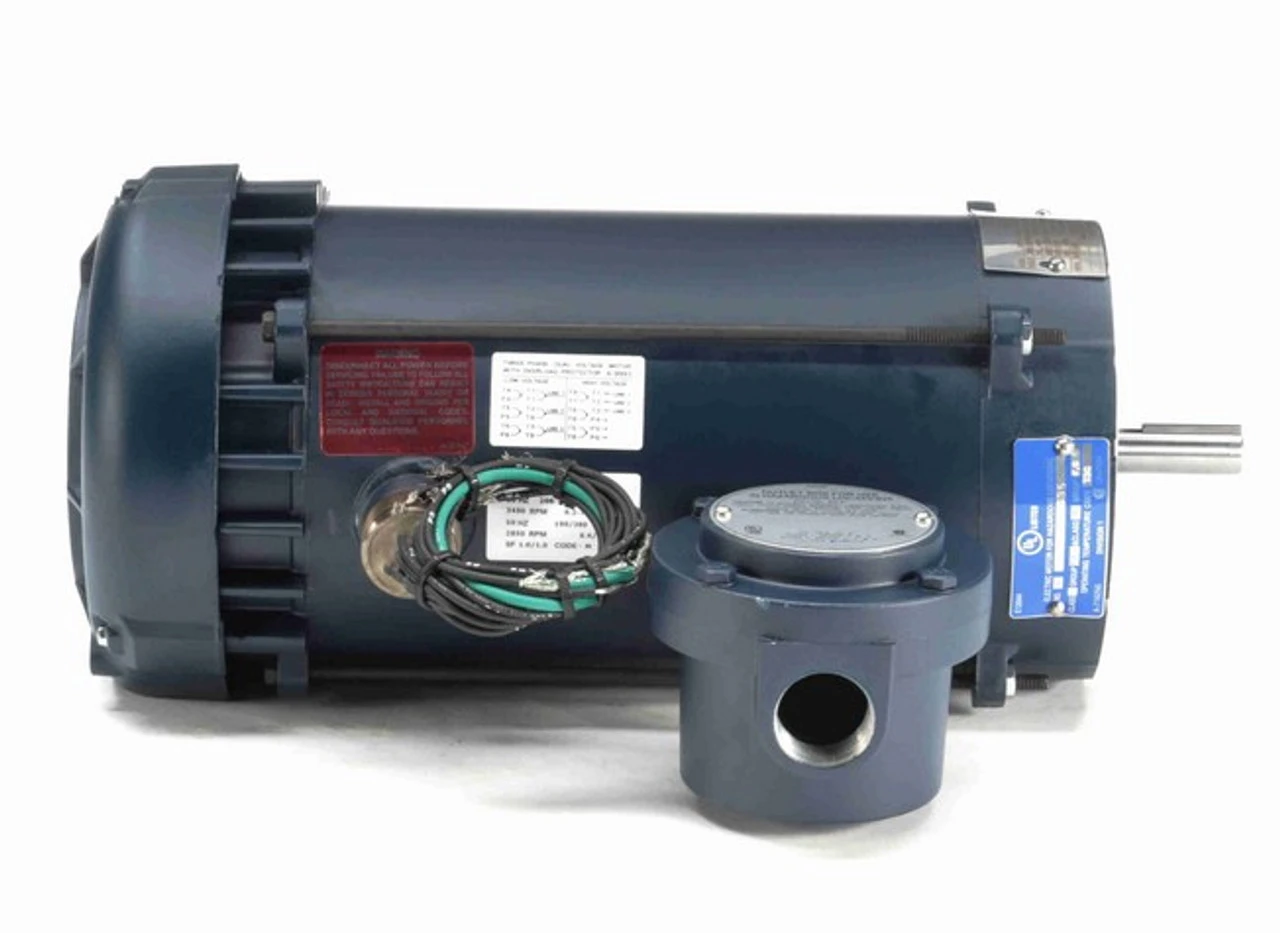 119435.00 Leeson 3 Hp 3600 RPM 230/460V 56C Frame Explosion-Proof (No Base) 3-Phase TEFC Motor 3 119435.00 Leeson 3 Hp 3600 RPM 230/460V 56C Frame Explosion-Proof (No Base) 3-Phase TEFC Motor - Image 3