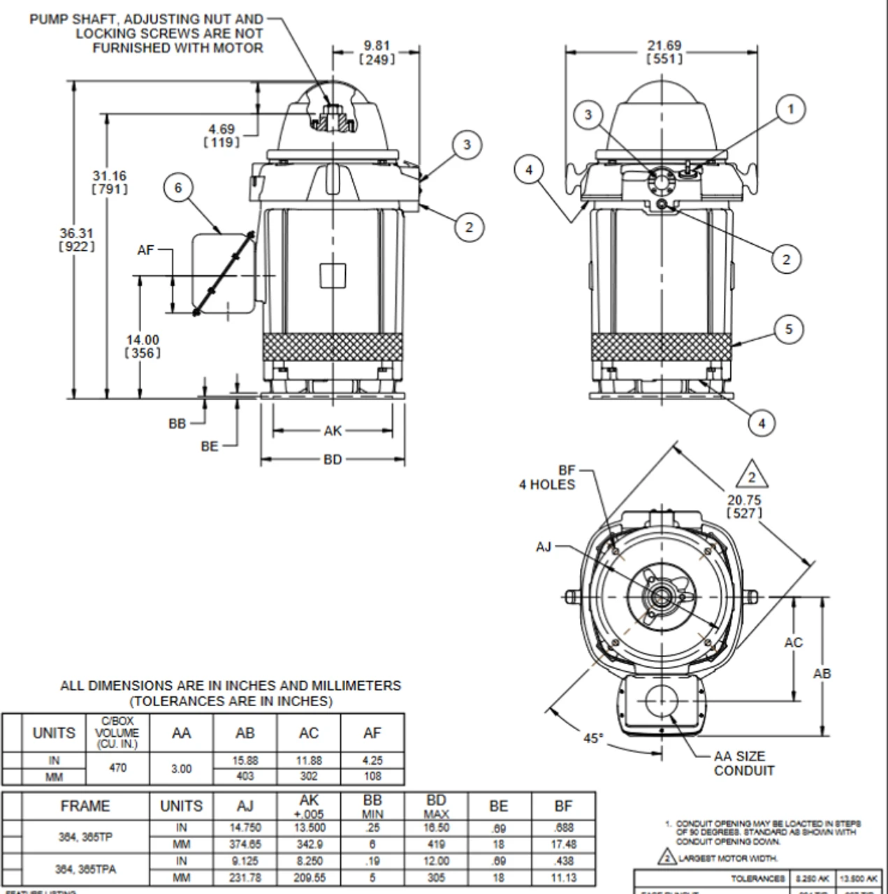 HO100P1SLG Nidec 100 Hp 3600 RPM 460V 3-phase 365TP Frame Vertical Holloshaft Motor 2 HO100P1SLG Nidec 100 Hp 3600 RPM 460V 3-phase 365TP Frame Vertical Holloshaft Motor - Image 2