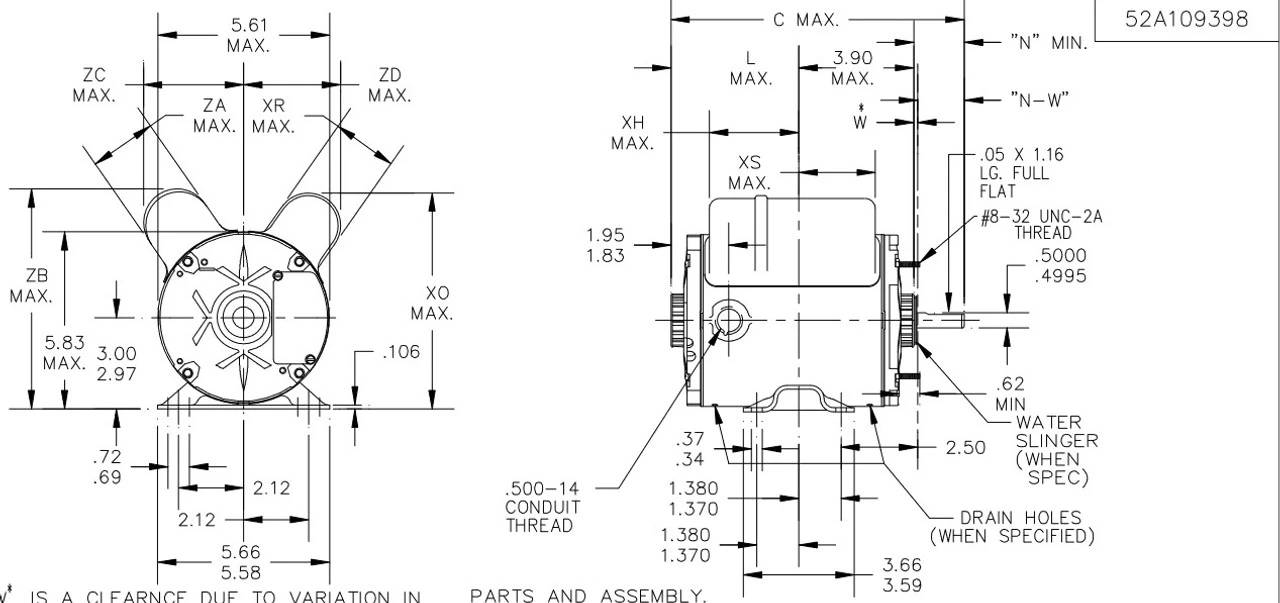 CG382 Marathon 1/4 Hp 115V 1800 RPM ODP 48 Frame Instant Reversiing Motor 4 CG382 Marathon 1/4 Hp 115V 1800 RPM ODP 48 Frame Instant Reversiing Motor - Image 4