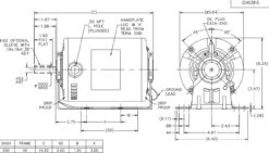 B401 Marathon 1/2 Hp 1-speed 115V 1800 RPM ODP 56 Frame (resilient Base) Attic Fan Motor -Electric Motor Warehouse Store 401 line 94751.1624986270
