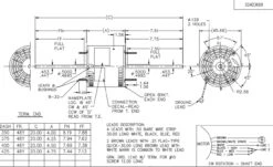X041 Marathon 1/3 Hp 208-230V 1625 RPM (3 Speed) OPAO 48Y Frame Double-Shaft Blower Motor -Electric Motor Warehouse Store 41 line 50768.1627919883