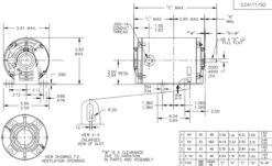 4304 Marathon 1/6 Hp (1 Speed) 115V 1800 RPM ODP 48 Frame Resilient Base Blower Motor -Electric Motor Warehouse Store 4304 line 98406.1628087313