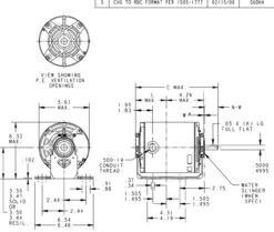4363 Marathon 1/4 Hp (1 Speed) 115V 1800 RPM ODP 56Z Frame Resilient Base Blower Motor 7 4363 Marathon 1/4 Hp (1 Speed) 115V 1800 RPM ODP 56Z Frame Resilient Base Blower Motor -Electric Motor Warehouse Store 4363 line 35939.1628624130