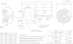X444 Marathon 3/4 Hp 208-230V 1075 RPM OPAO Shaft Down 48Z Frame Condenser Fan Motor -Electric Motor Warehouse Store 444 line 74562.1625681414